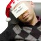 young stressed worker get ready for christmas holiday